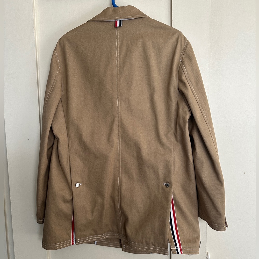 Thom Browne Tan Trench Coat - Picture 2 of 15
